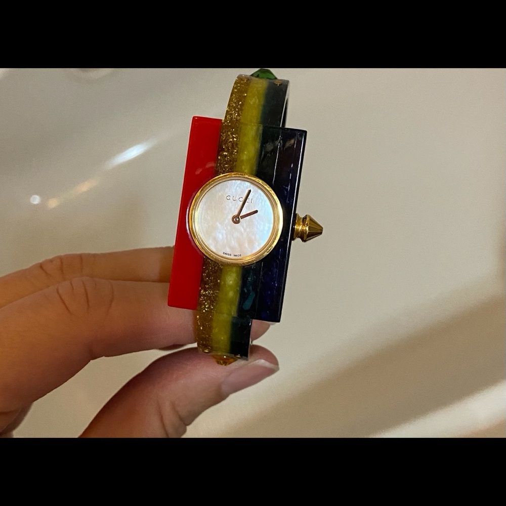 Gucci Rainbow Plastic Watch